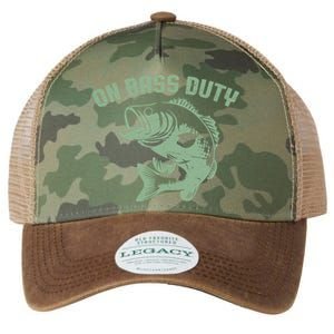 On Bass Duty Bass Fishing Meaningful Gift Legacy Tie Dye Trucker Hat