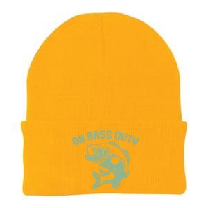 On Bass Duty Bass Fishing Meaningful Gift Knit Cap Winter Beanie