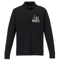 Oh Balls Decorative Xmas Balls Ornaments Christmas Vibe Gift Performance Long Sleeve Polo