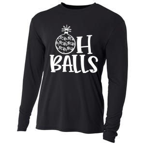 Oh Balls Decorative Xmas Balls Ornaments Christmas Vibe Gift Cooling Performance Long Sleeve Crew