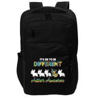 Ok Be Different Dog Puppy Puzzle Autism Awareness Autistic Zip Hoodie Impact Tech Backpack