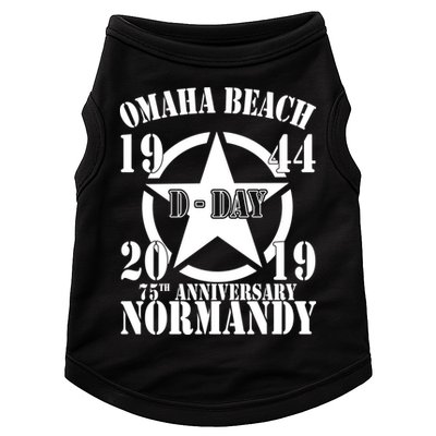 Omaha Beach Dgiftday 75th Anniversary Second World War Us Star Gift Doggie Tank