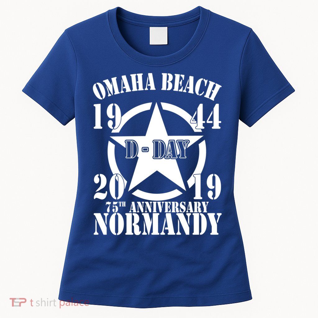 Omaha Beach Dgiftday 75th Anniversary Second World War Us Star Gift Womens T-Shirt