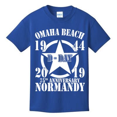 Omaha Beach Dgiftday 75th Anniversary Second World War Us Star Gift Kids T-Shirt