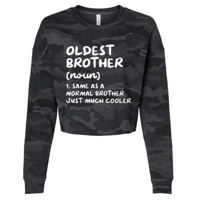 Oldest Brother Definition Cropped Pullover Crew