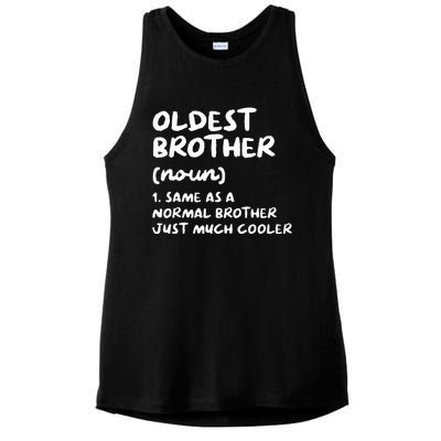 Oldest Brother Definition Ladies PosiCharge Tri-Blend Wicking Tank