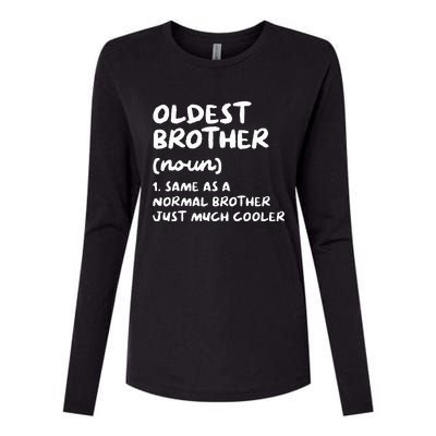 Oldest Brother Definition Womens Cotton Relaxed Long Sleeve T-Shirt