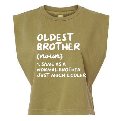 Oldest Brother Definition Garment-Dyed Women's Muscle Tee