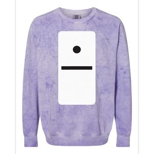 One Blank Dominoes Halloween Costume 10 Domino Game Colorblast Crewneck Sweatshirt