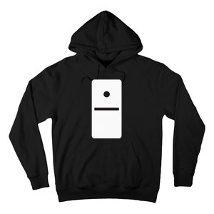 One Blank Dominoes Halloween Costume 10 Domino Game Hoodie