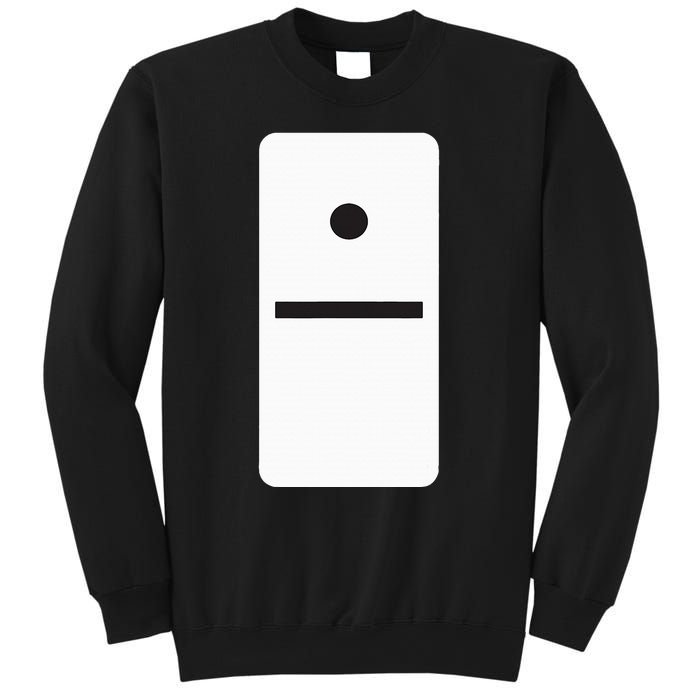 One Blank Dominoes Halloween Costume 10 Domino Game Sweatshirt