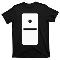 One Blank Dominoes Halloween Costume 10 Domino Game T-Shirt