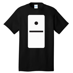 One Blank Dominoes Halloween Costume 10 Domino Game Tall T-Shirt