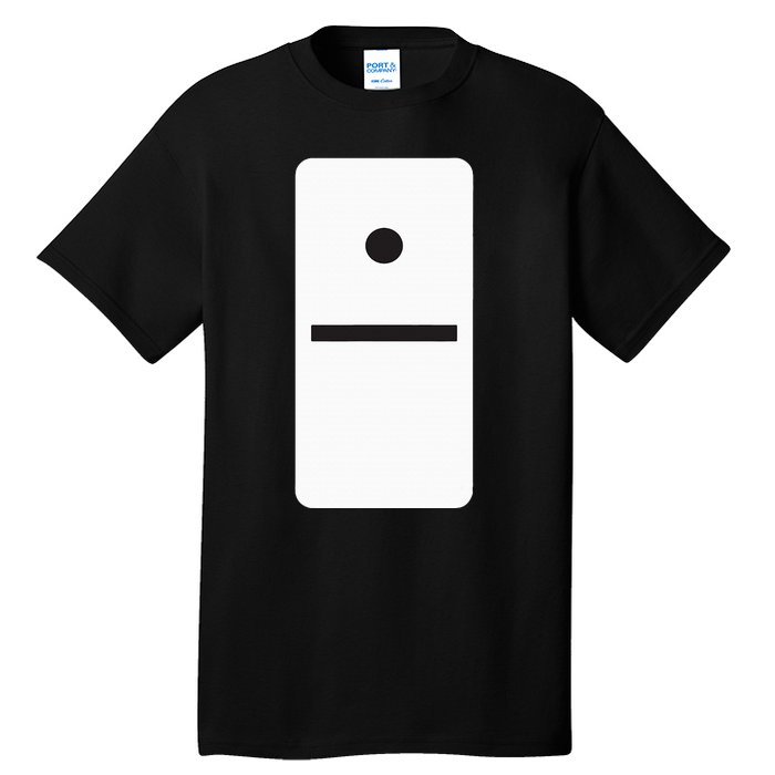 One Blank Dominoes Halloween Costume 10 Domino Game Tall T-Shirt