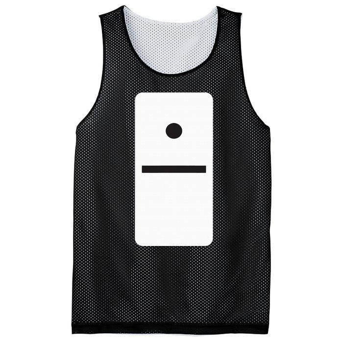 One Blank Dominoes Halloween Costume 10 Domino Game Mesh Reversible Basketball Jersey Tank