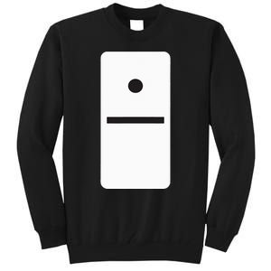 One Blank Dominoes Halloween Costume 10 Domino Game Tall Sweatshirt