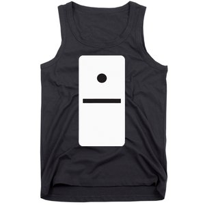 One Blank Dominoes Halloween Costume 10 Domino Game Tank Top