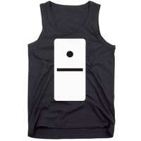 One Blank Dominoes Halloween Costume 10 Domino Game Tank Top