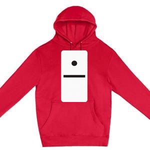 One Blank Dominoes Halloween Costume 10 Domino Game Premium Pullover Hoodie