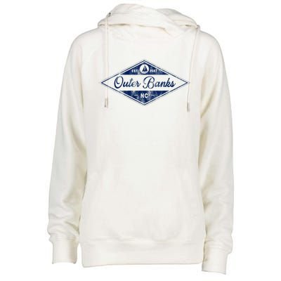 O.U.T.E.R B.A.N.K.S Est 1587 Obx North Carolina Nc Boating Womens Funnel Neck Pullover Hood