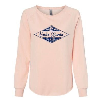 O.U.T.E.R B.A.N.K.S Est 1587 Obx North Carolina Nc Boating Womens California Wash Sweatshirt