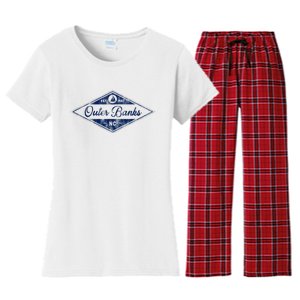 O.U.T.E.R B.A.N.K.S Est 1587 Obx North Carolina Nc Boating Women's Flannel Pajama Set