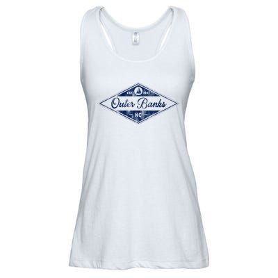 O.U.T.E.R B.A.N.K.S Est 1587 Obx North Carolina Nc Boating Ladies Essential Flowy Tank