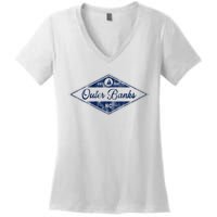 O.U.T.E.R B.A.N.K.S Est 1587 Obx North Carolina Nc Boating Women's V-Neck T-Shirt