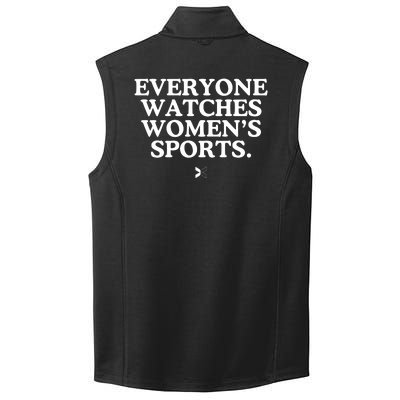 (On Back) Everyone Watches Women Sport Collective Smooth Fleece Vest