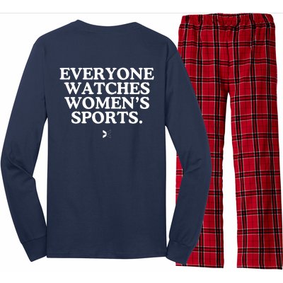 (On Back) Everyone Watches Women Sport Long Sleeve Pajama Set