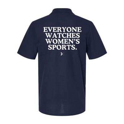 (On Back) Everyone Watches Women Sport Softstyle Adult Sport Polo