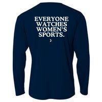 (On Back) Everyone Watches Women Sport Cooling Performance Long Sleeve Crew