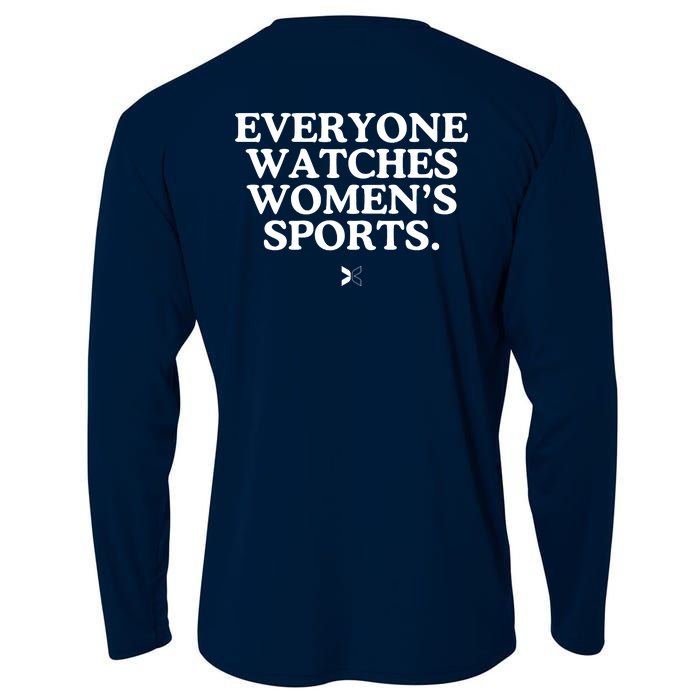 (On Back) Everyone Watches Women Sport Cooling Performance Long Sleeve Crew