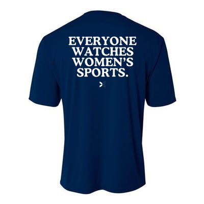 (On Back) Everyone Watches Women Sport Performance Sprint T-Shirt