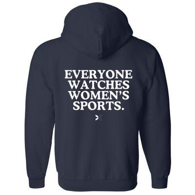 (On Back) Everyone Watches Women Sport Full Zip Hoodie