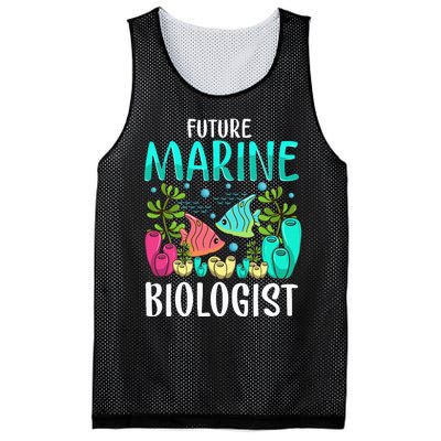 Ocean Biology Funny Children Future Marine Biologist Mesh Reversible Basketball Jersey Tank