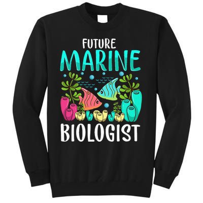 Ocean Biology Funny Children Future Marine Biologist Tall Sweatshirt