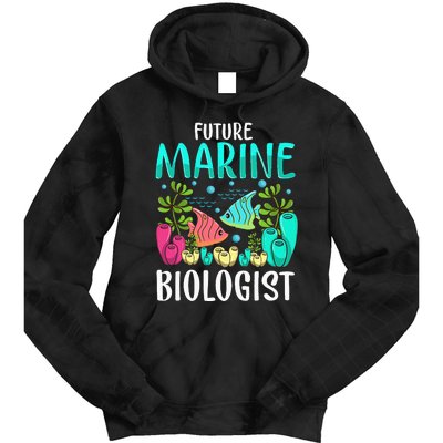 Ocean Biology Funny Children Future Marine Biologist Tie Dye Hoodie