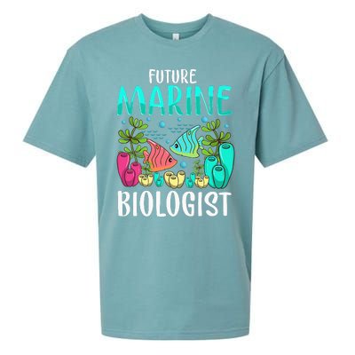 Ocean Biology Funny Children Future Marine Biologist Sueded Cloud Jersey T-Shirt