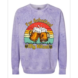 Oktoberfest Beer Festival For Schnitzel My Nitzel Colorblast Crewneck Sweatshirt