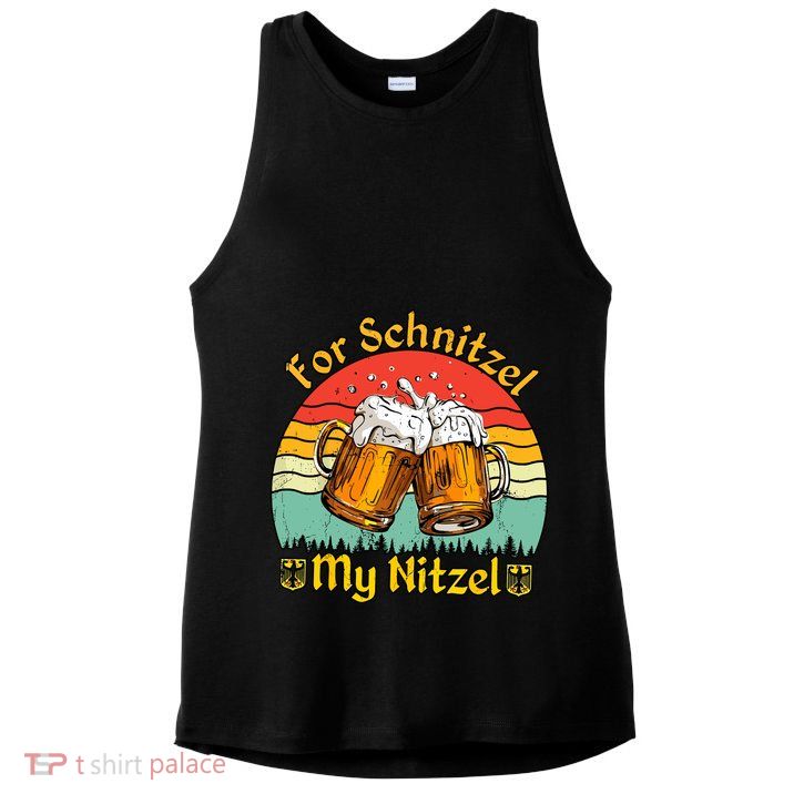 Oktoberfest Beer Festival For Schnitzel My Nitzel Ladies PosiCharge Tri-Blend Wicking Tank