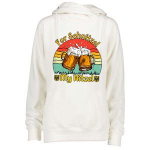 Oktoberfest Beer Festival For Schnitzel My Nitzel Womens Funnel Neck Pullover Hood