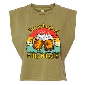 Oktoberfest Beer Festival For Schnitzel My Nitzel Garment-Dyed Women's Muscle Tee