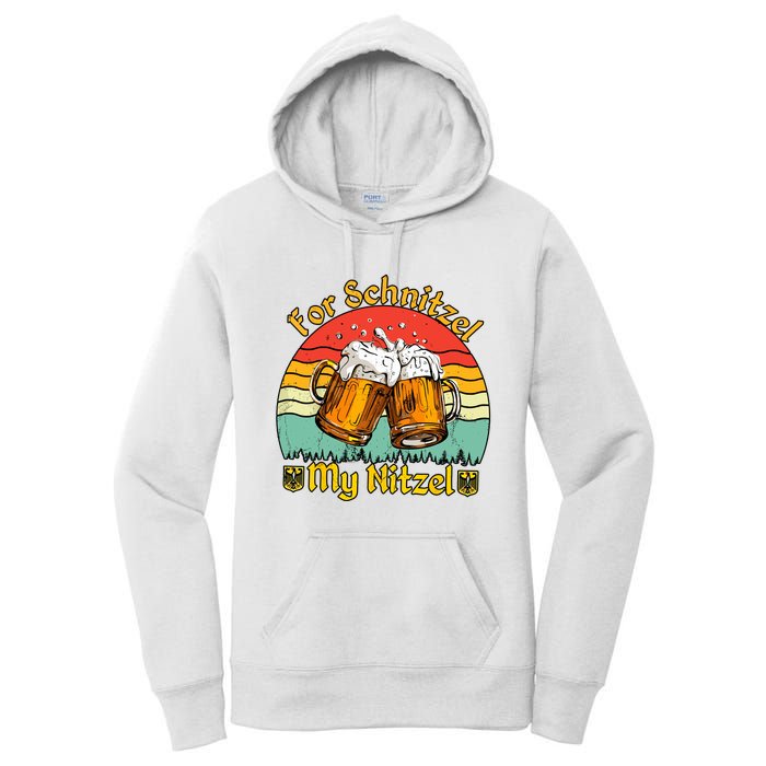 Oktoberfest Beer Festival For Schnitzel My Nitzel Women's Pullover Hoodie