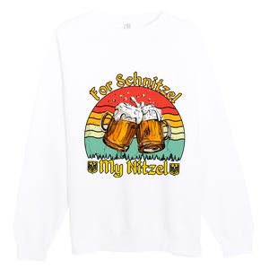 Oktoberfest Beer Festival For Schnitzel My Nitzel Premium Crewneck Sweatshirt