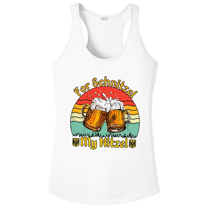 Oktoberfest Beer Festival For Schnitzel My Nitzel Ladies PosiCharge Competitor Racerback Tank