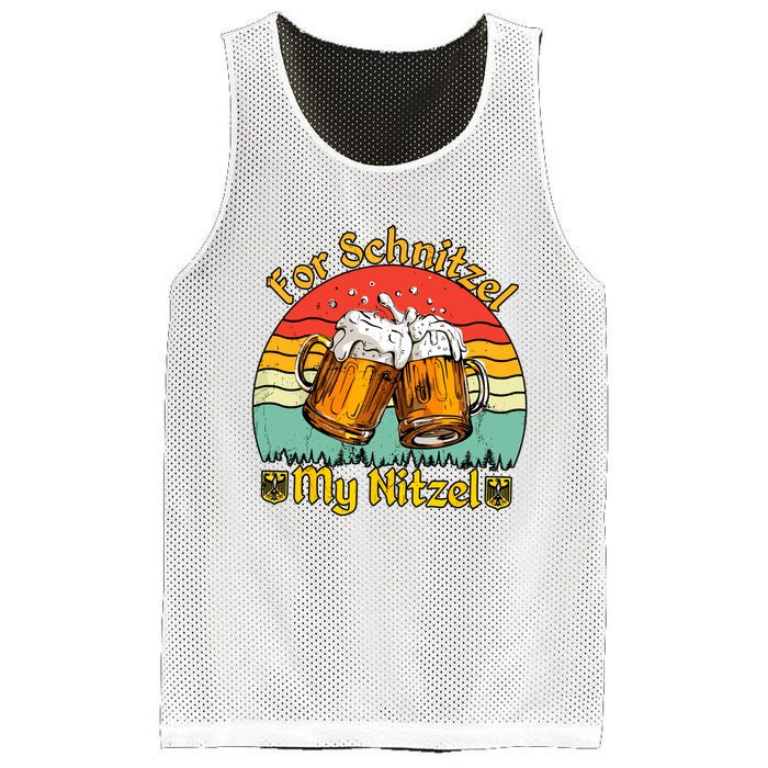 Oktoberfest Beer Festival For Schnitzel My Nitzel Mesh Reversible Basketball Jersey Tank