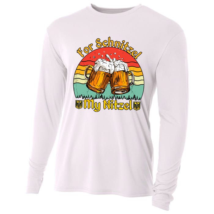 Oktoberfest Beer Festival For Schnitzel My Nitzel Cooling Performance Long Sleeve Crew