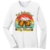 Oktoberfest Beer Festival For Schnitzel My Nitzel Ladies Long Sleeve Shirt