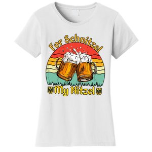 Oktoberfest Beer Festival For Schnitzel My Nitzel Women's T-Shirt